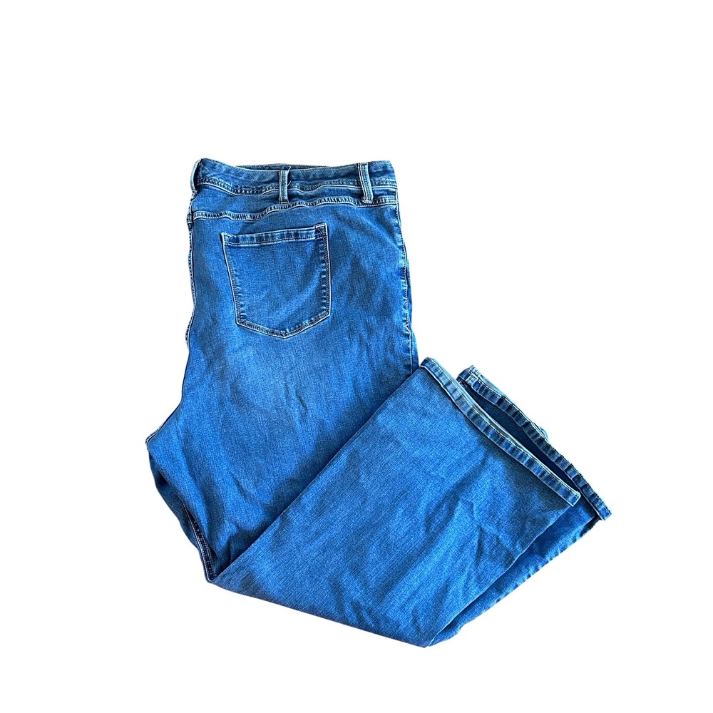 Torrid Luxe Slim Boot Super Stretch Jeans Womens Blue Denim Plus Sz 28 SHORT